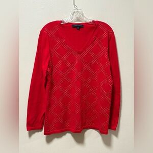 Tommy Hilfiger long sleeve lightweight sweater sparkle party date night work